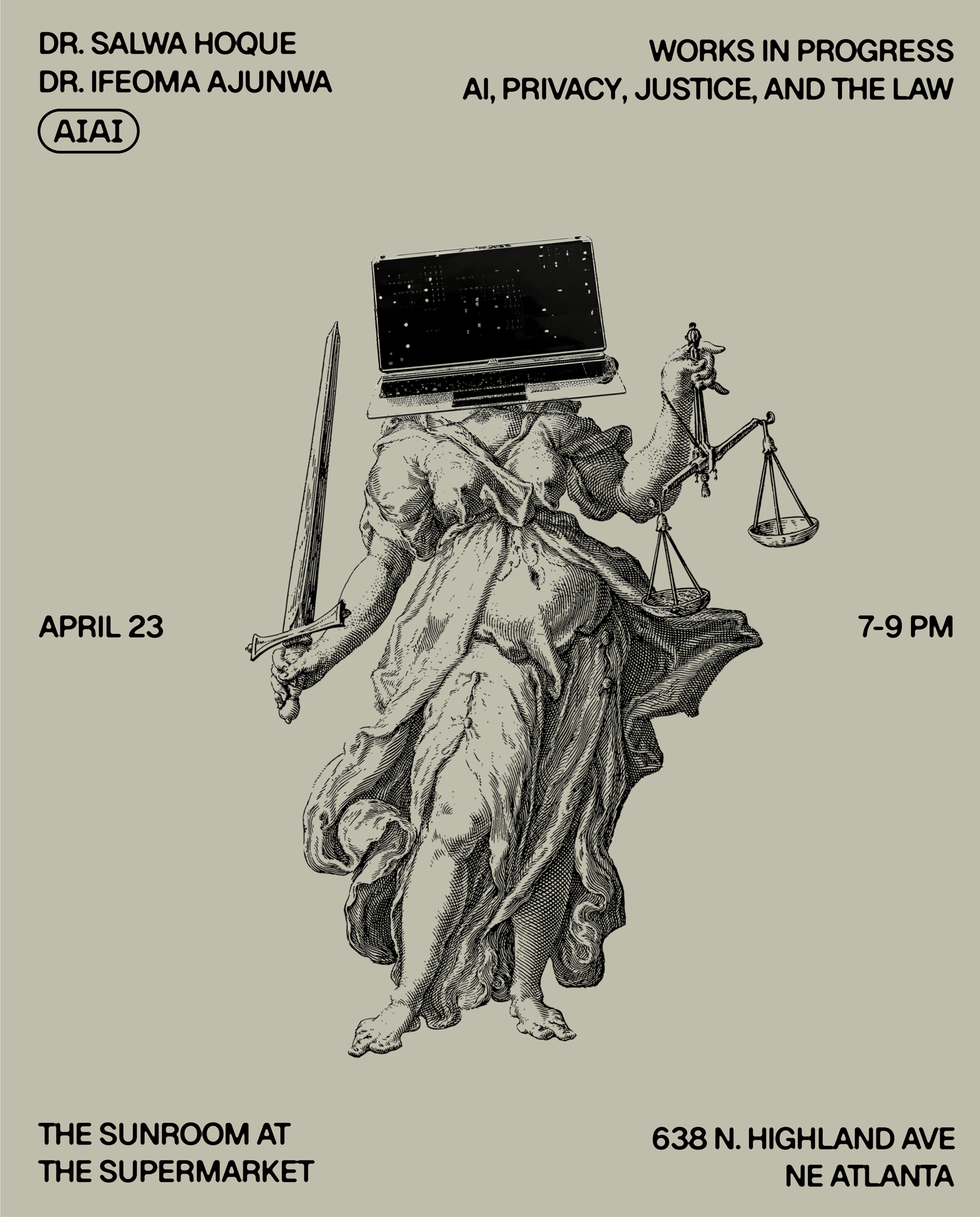 POSTPONED! // WIP: AI, PRIVACY, JUSTICE AND THE LAW