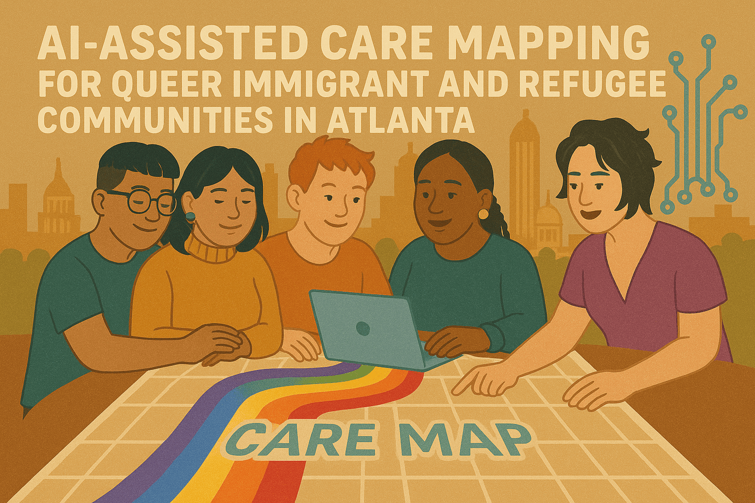Stories of In-Betweenness: An AI-Assisted Memory Map of Atlanta’s Asian LGBTQ+ Immigrant and Refugee Communities